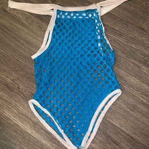 Fishnet Blue Lingerie